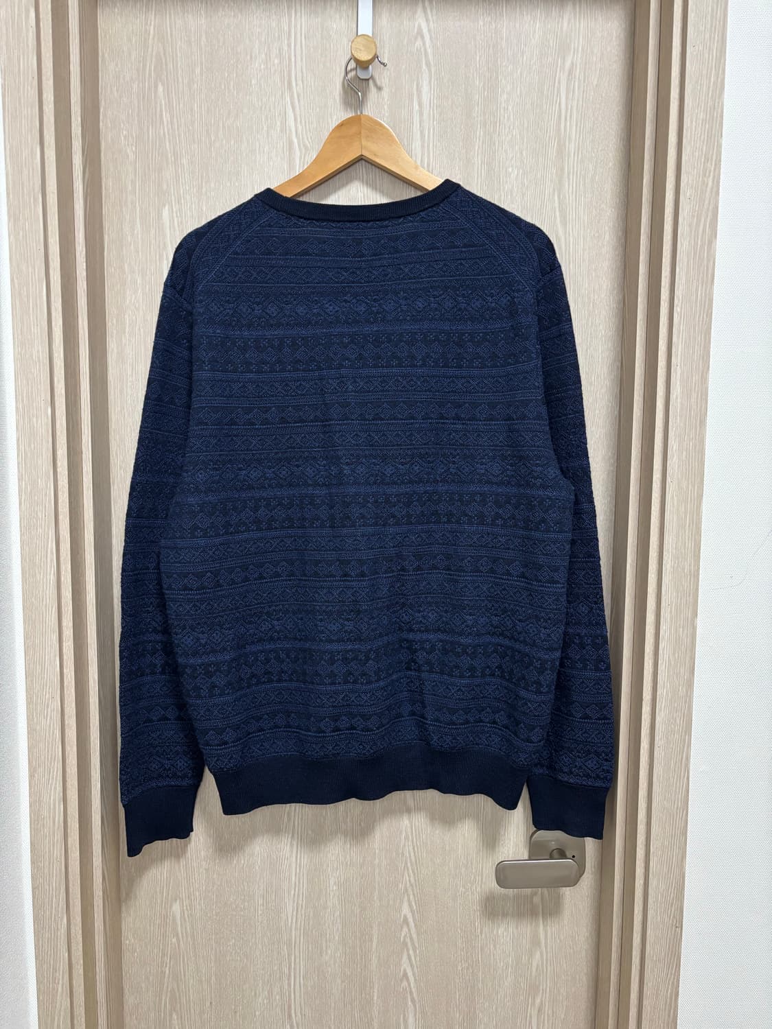 폴로 엑스트라파인 메리노울 패턴니트L/105/네이비 상품이미지2