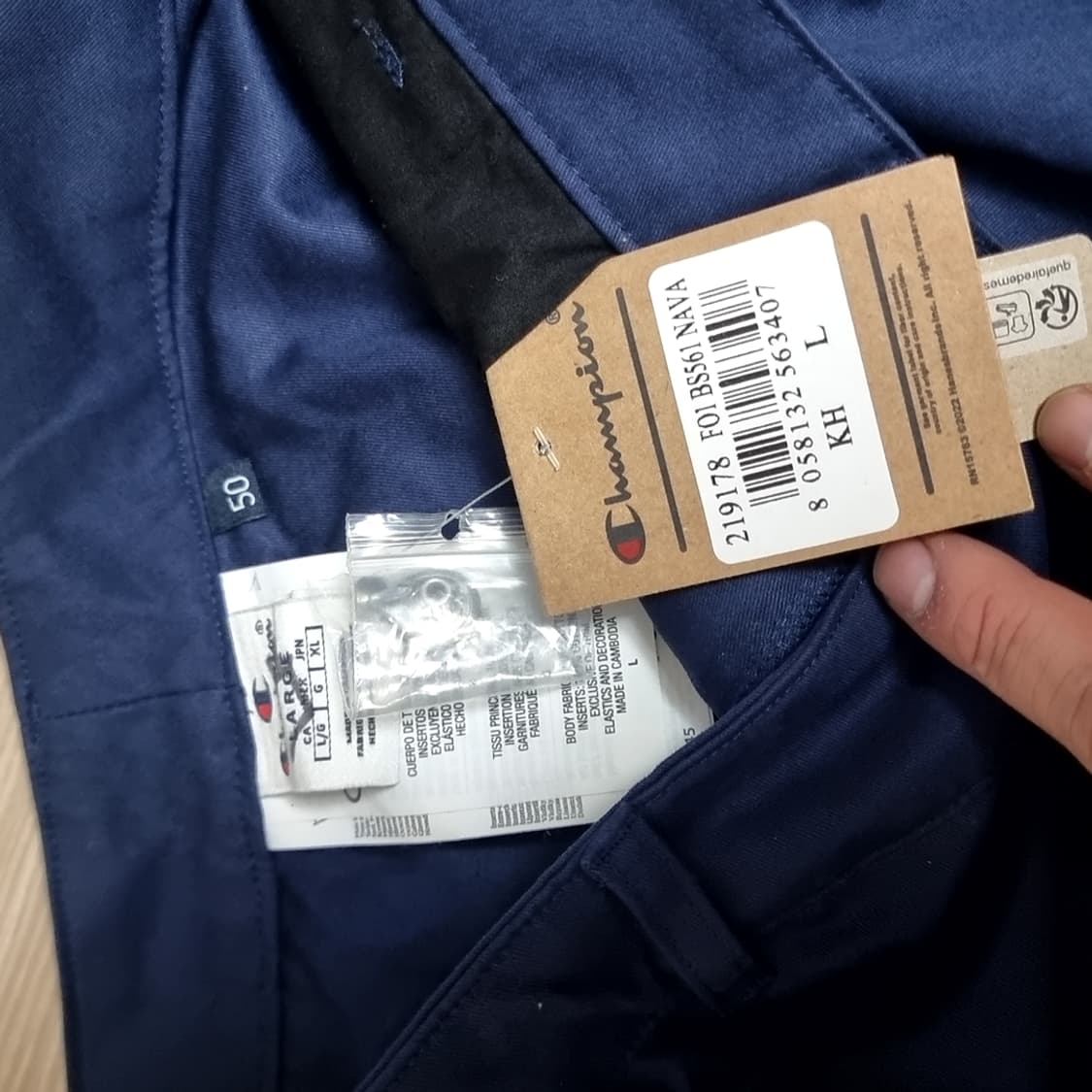 챔피온 네이비 와이드 팬츠 대드스탁(34~36) 상품이미지4