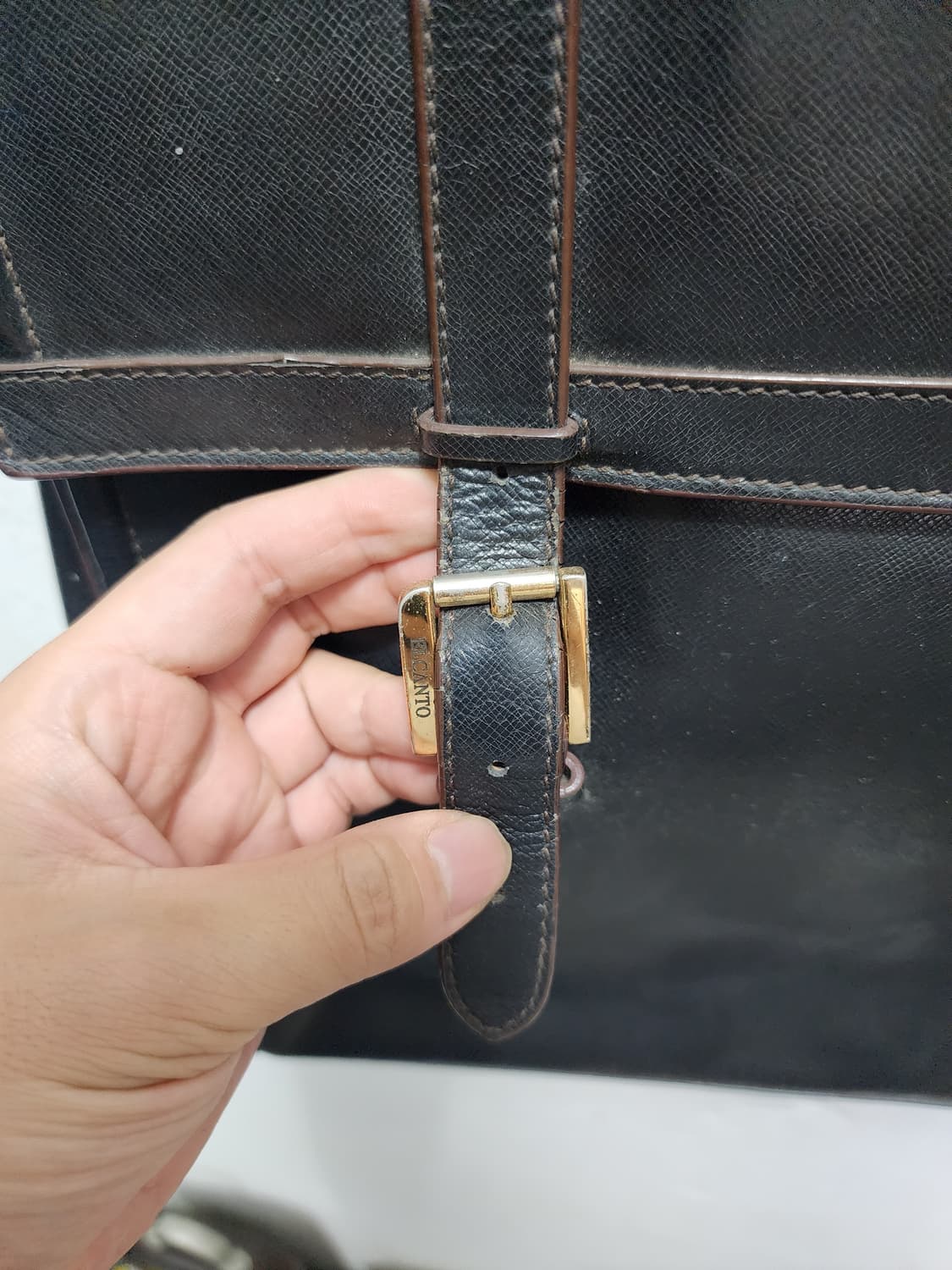 엘칸토 빈티지 00s 가죽 서류가방  상품이미지5