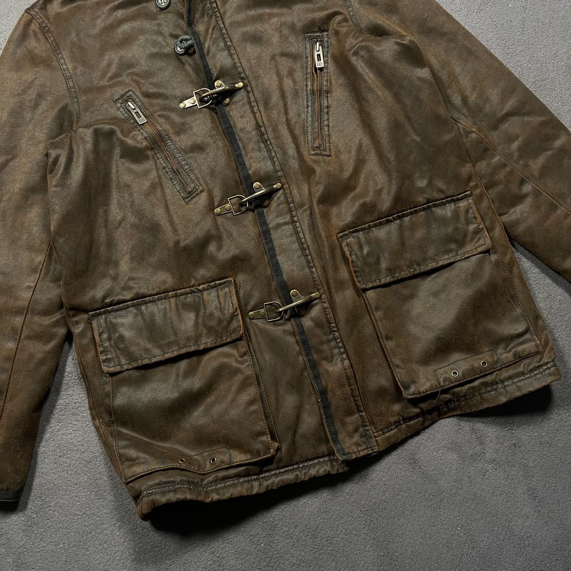 Japanese Vintage 파이어맨 후드 퍼 자켓 상품이미지3