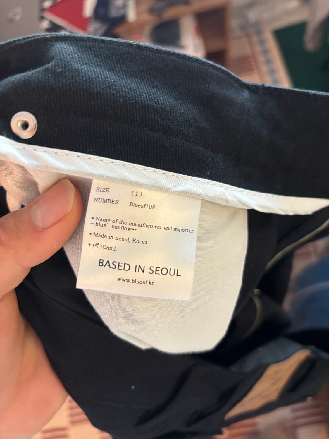 Blue sunflower curvedpants  (1) 상품이미지4