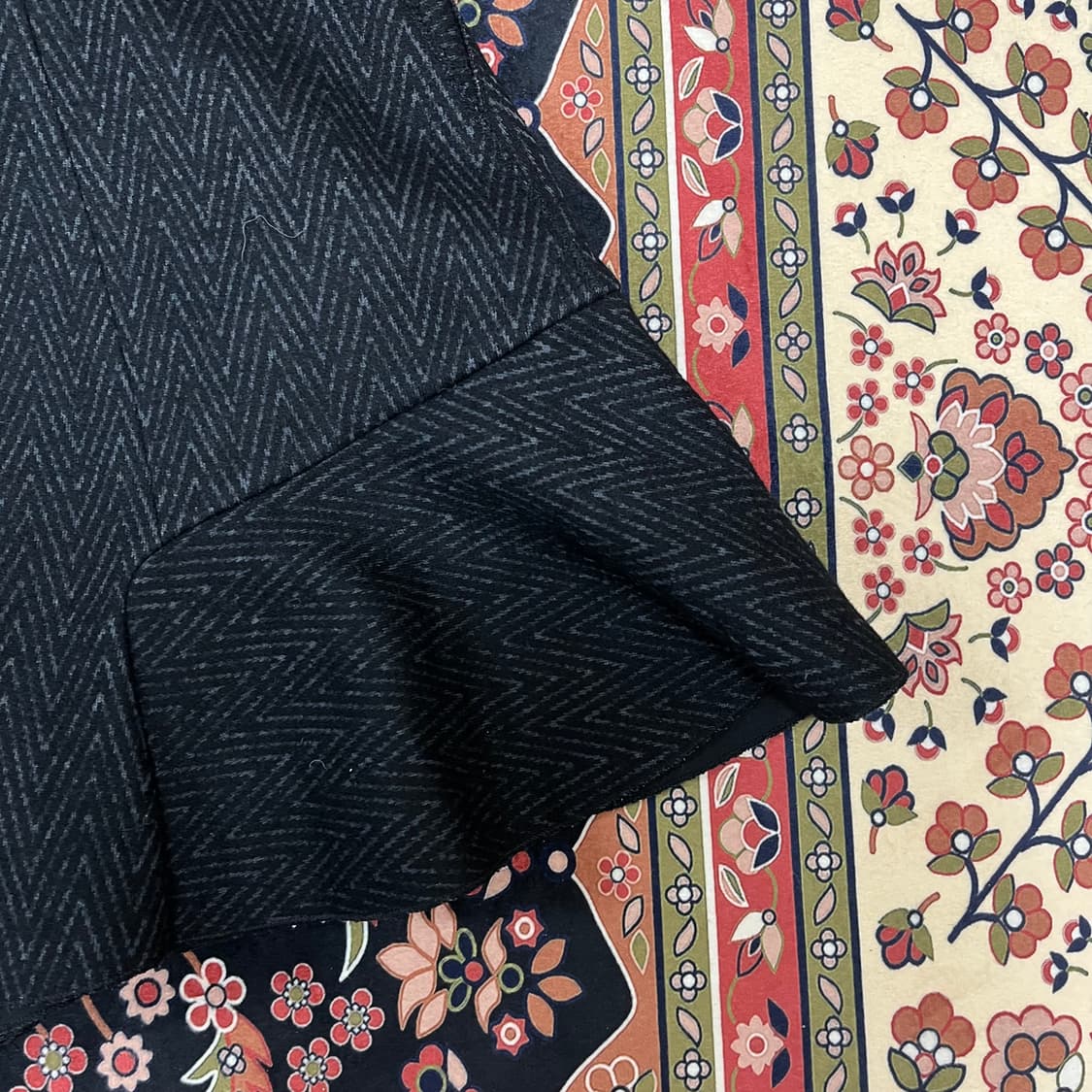 한섬 시스템 모직 헤링본 치마 바지 67-98 상품이미지4