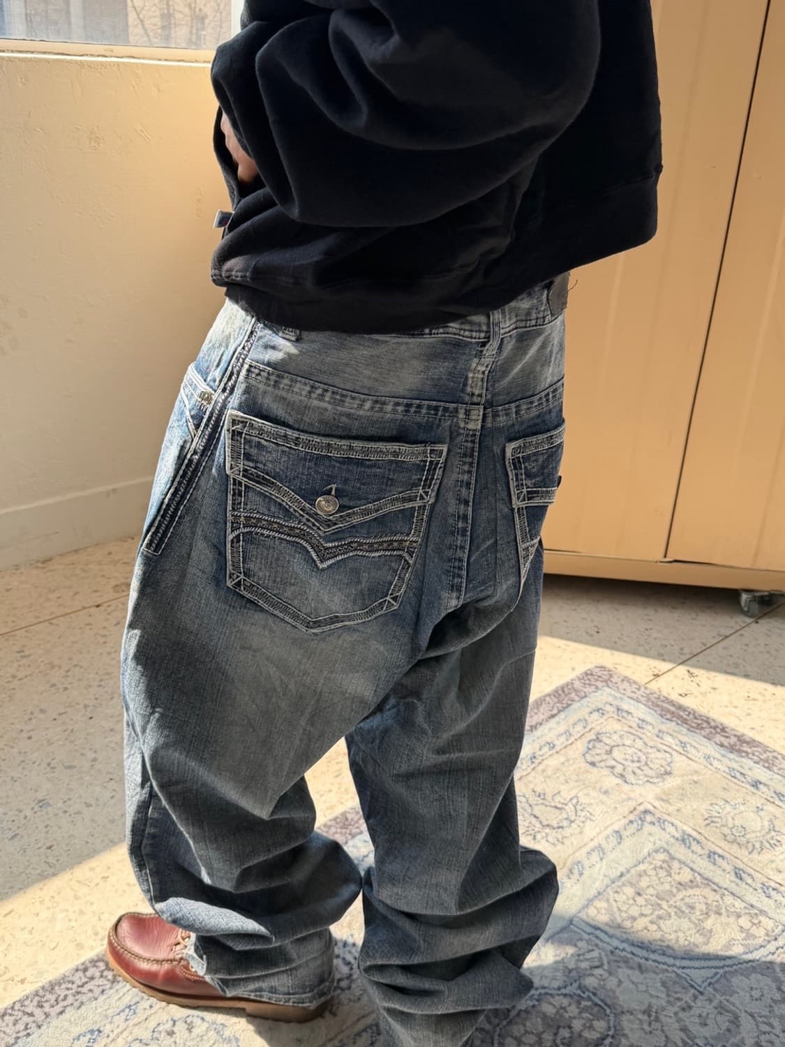 빈티지 자수 힙합팬츠 상품이미지1