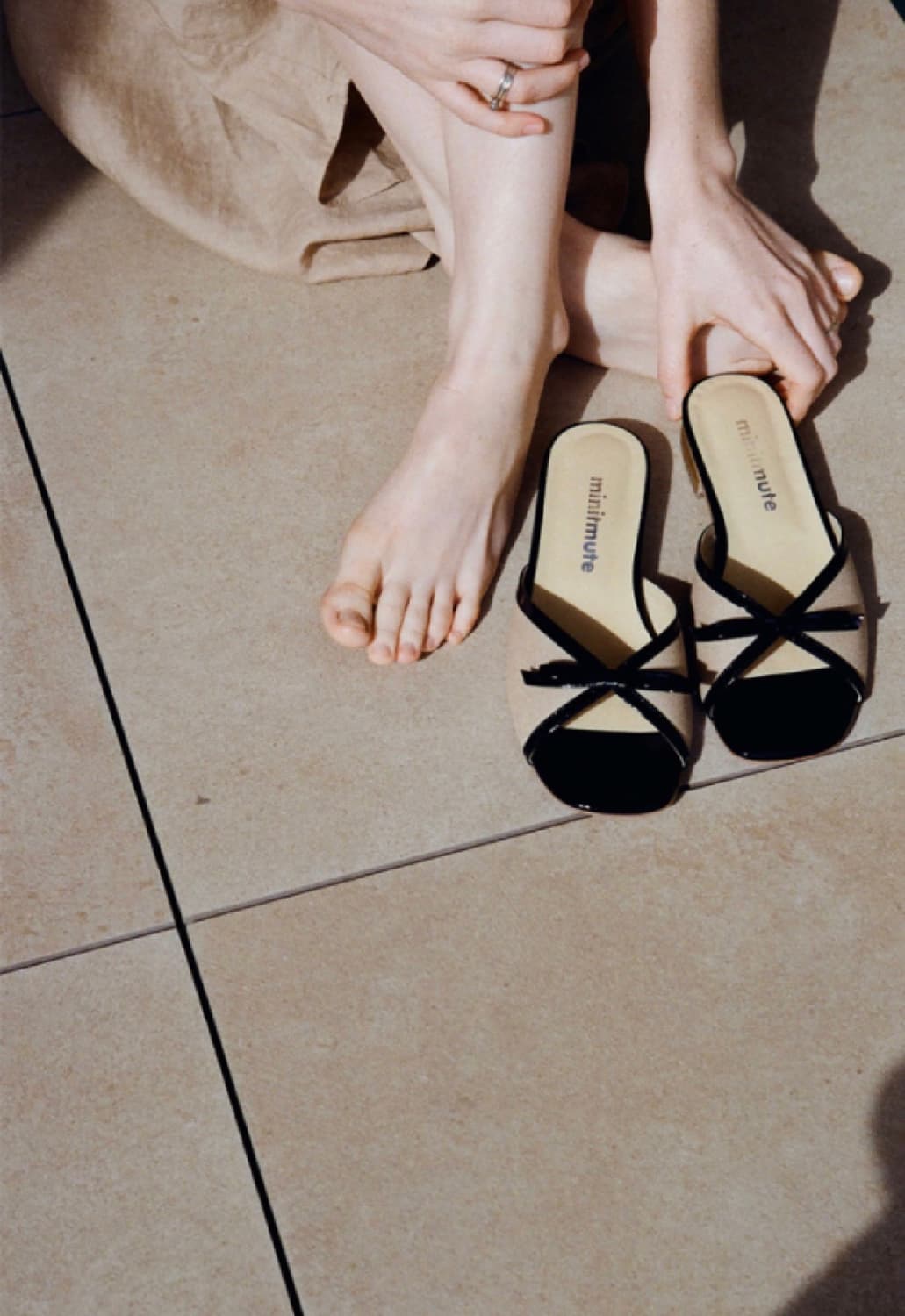 실사)미닛뮤트 리본 슬리퍼 240 상품이미지1