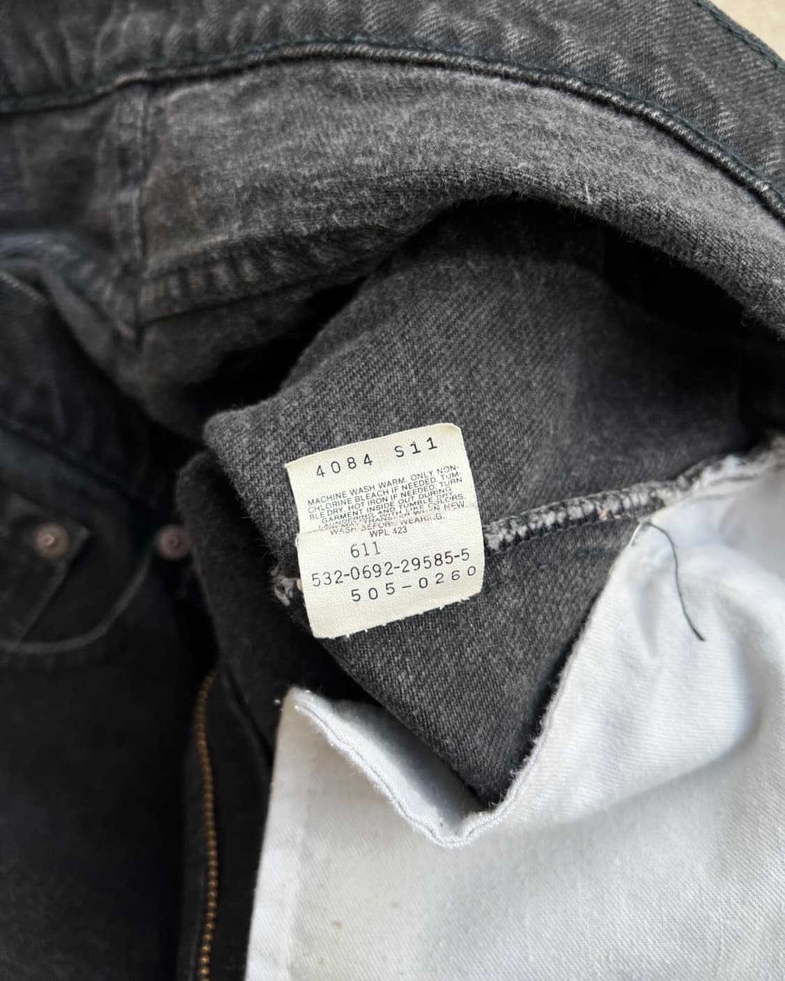 (36)90s 리바이스 505 블랙진 /384 상품이미지8