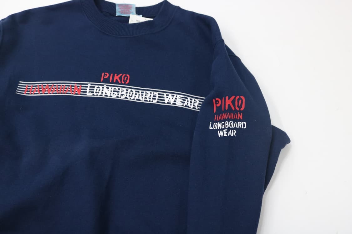 PIKO 피코 빈티지 하와이안 롱보드 웨어 그래픽 맨투맨 (M) 상품이미지4