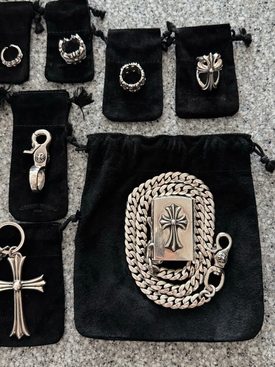 크롬하츠 지포라이터 쿠반 월렛체인 롱 상품이미지2