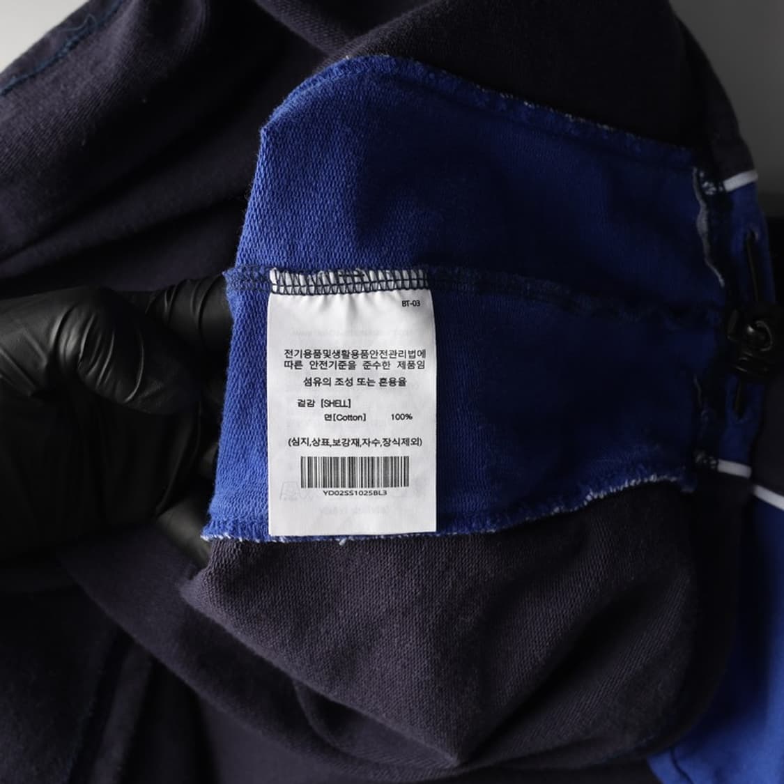 YALE 불독 아치로고 하프 집업 반팔 맨투맨 L 상품이미지6