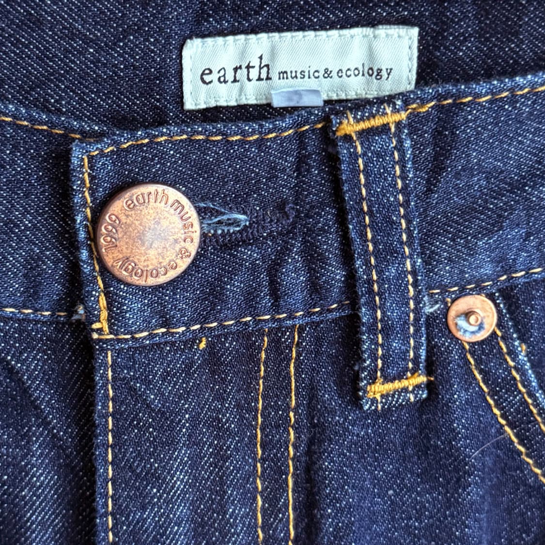 [EARTH MUSIC & ECOLOGY] 딥인디고 데님 하프팬츠 상품이미지5