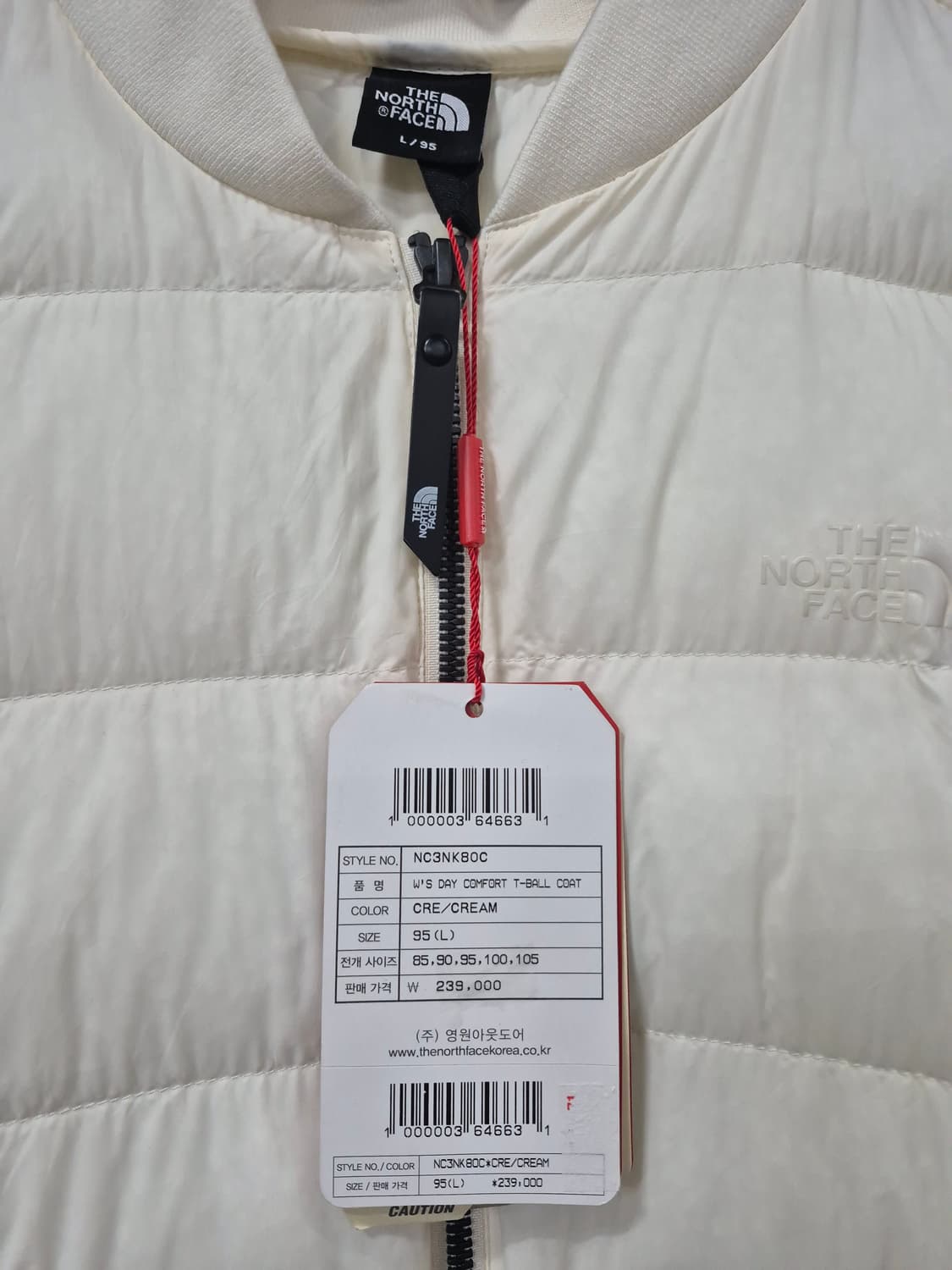 노스페이스 경량 롱패딩 여성 ( 새상품) 상품이미지3