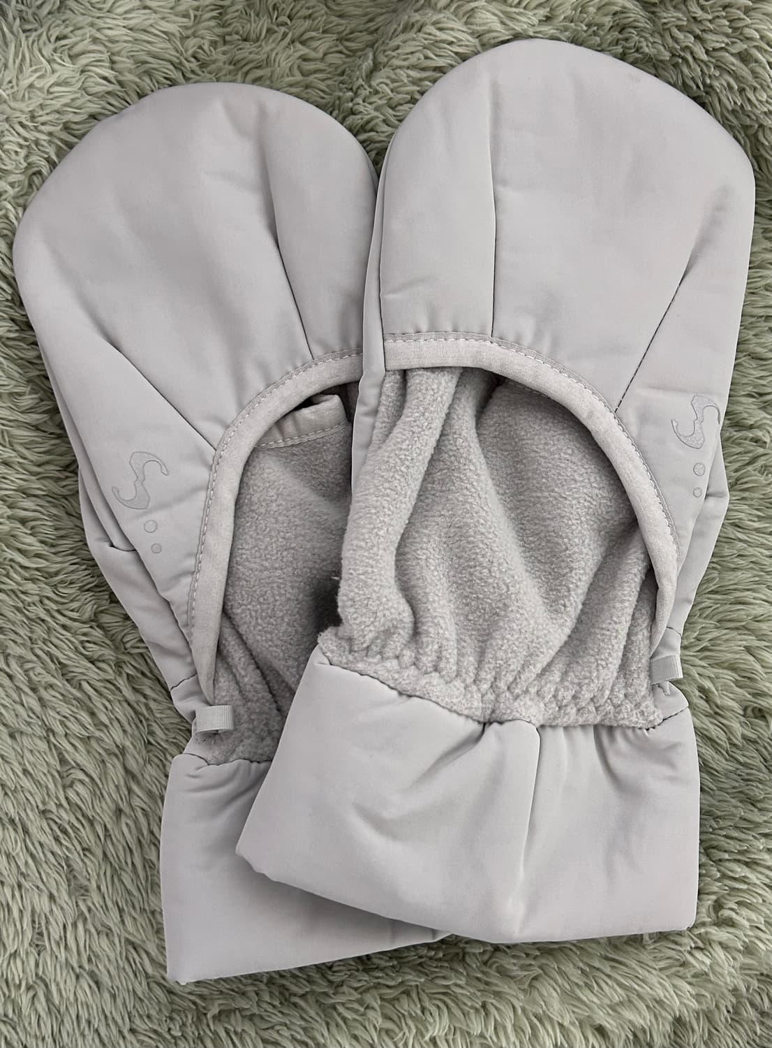 {정가 11.9} 오호스 회색 장갑 투폴드 플리스 미튼 글러브 그레이 상품이미지6