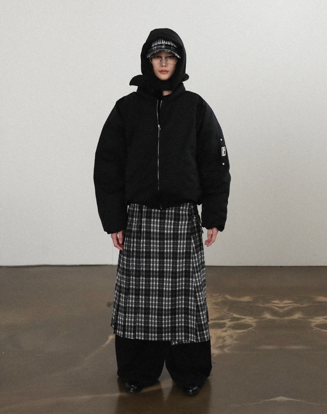 BS 나일론 푸퍼 MA-1 자켓 - 블랙  (s) 상품이미지1