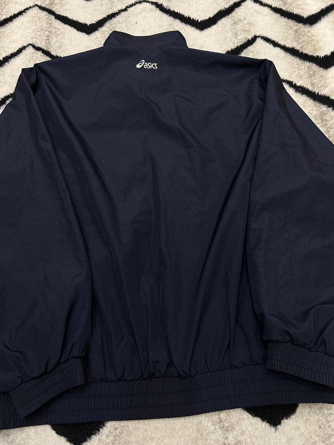 [XL]아식스 90s 올드스쿨 자수로고 바람막이/네이비 상품이미지4