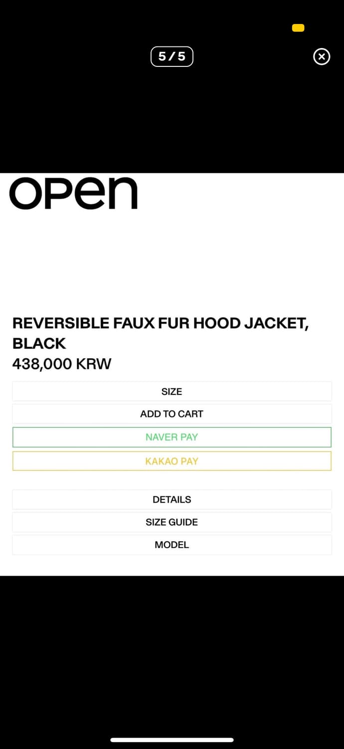 REVERSIBLE FAUX FUR HOOD JACKET, BLACK 상품이미지3