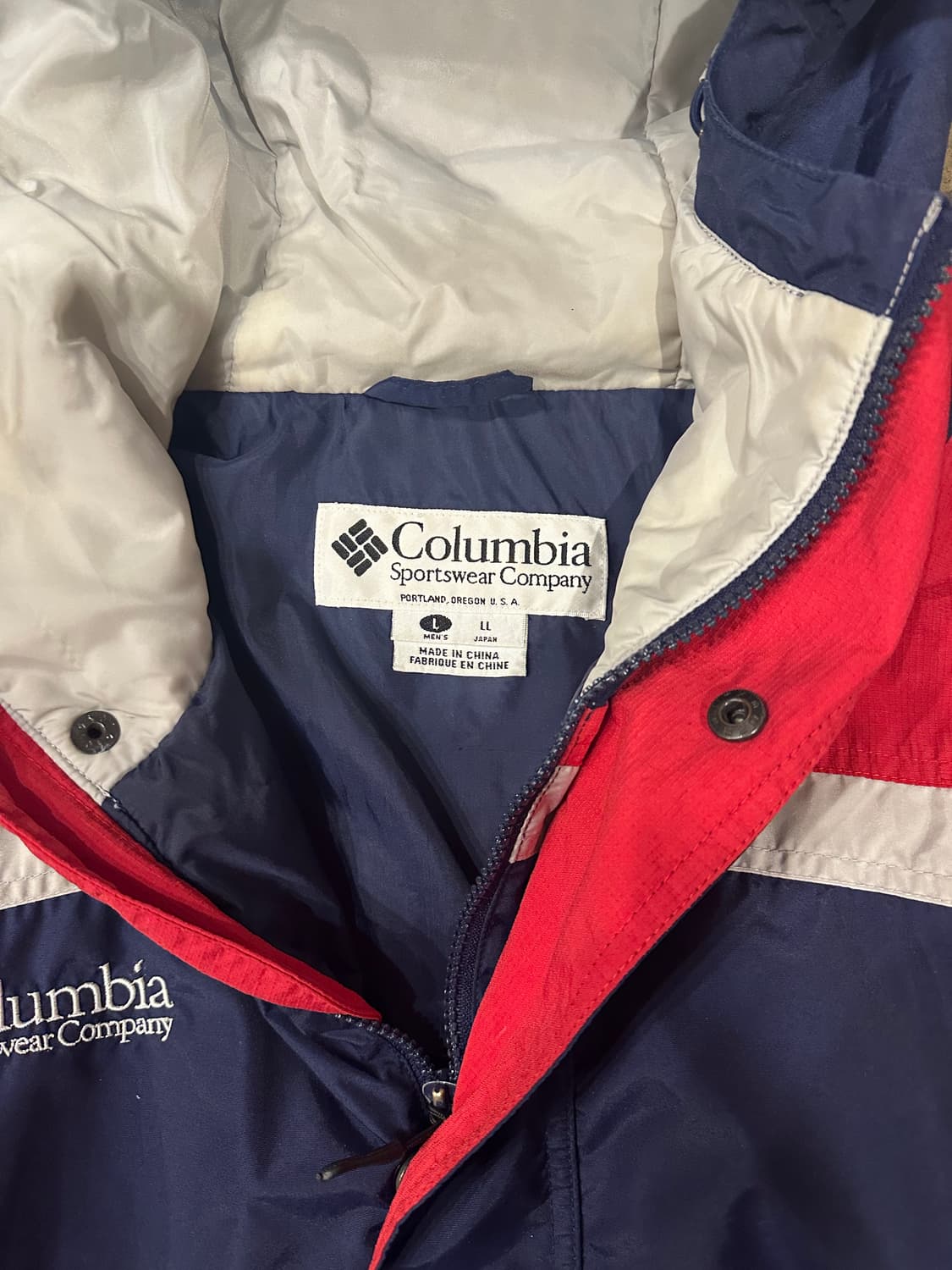 빈티지 90s 컬럼비아 올드스쿨 바람막이 상품이미지4