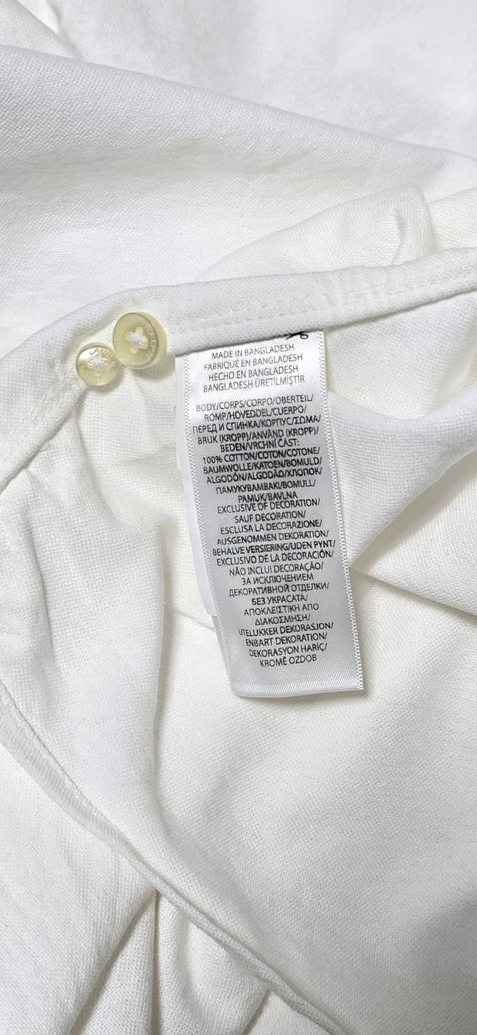 폴로 랄프로렌 화이트 반팔 셔츠 XL 상품이미지4