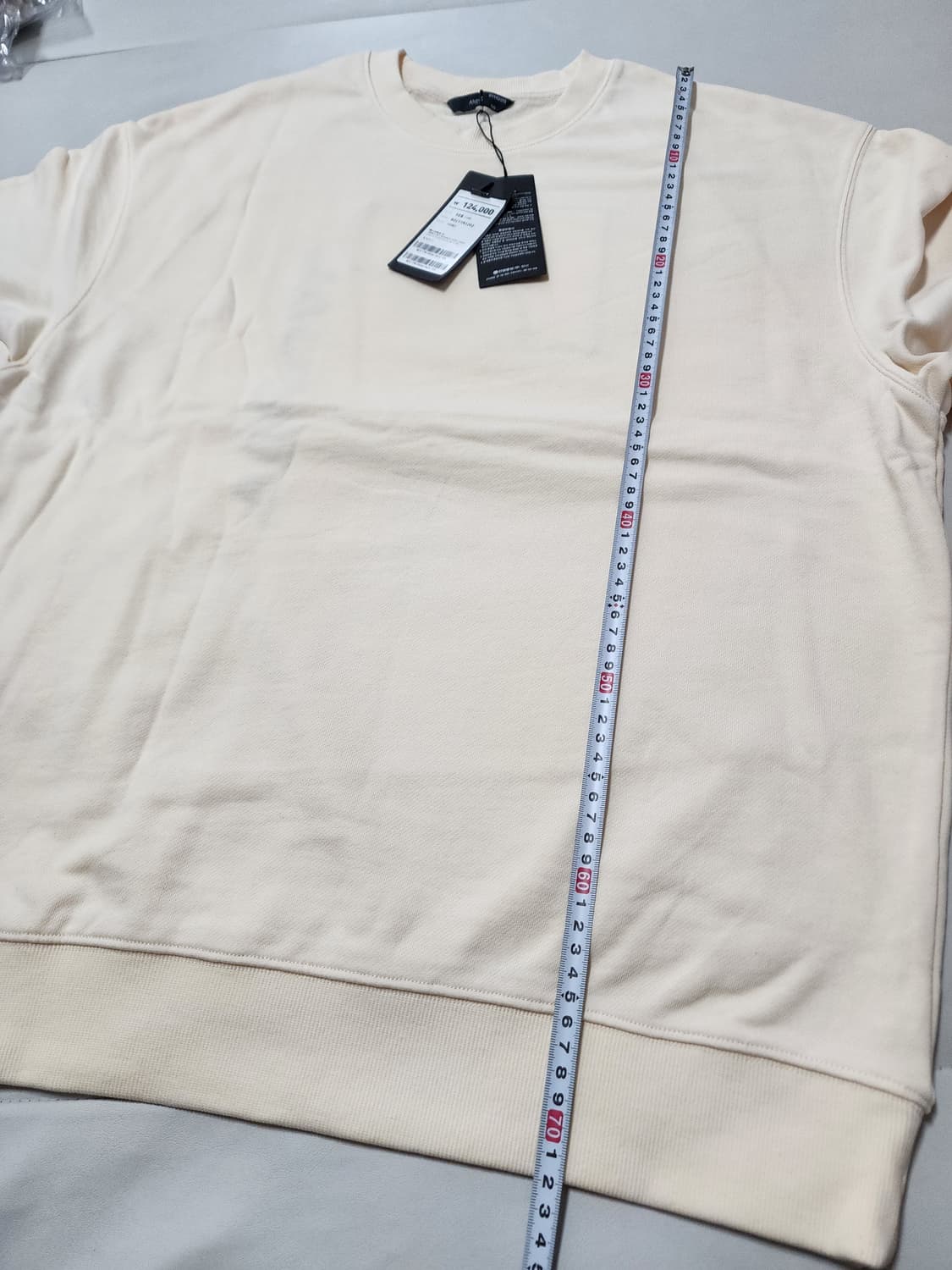 지오지아앤드지맨투맨티셔츠105사이즈아이보리 상품이미지7