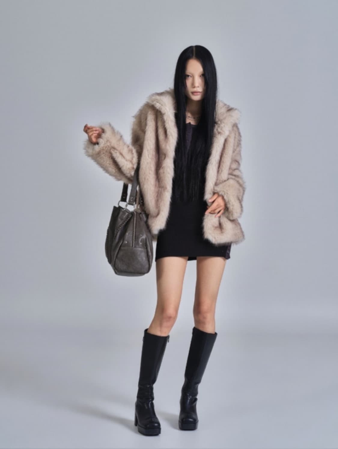 <새상품>애즈온 비비 퍼자켓 상품이미지5