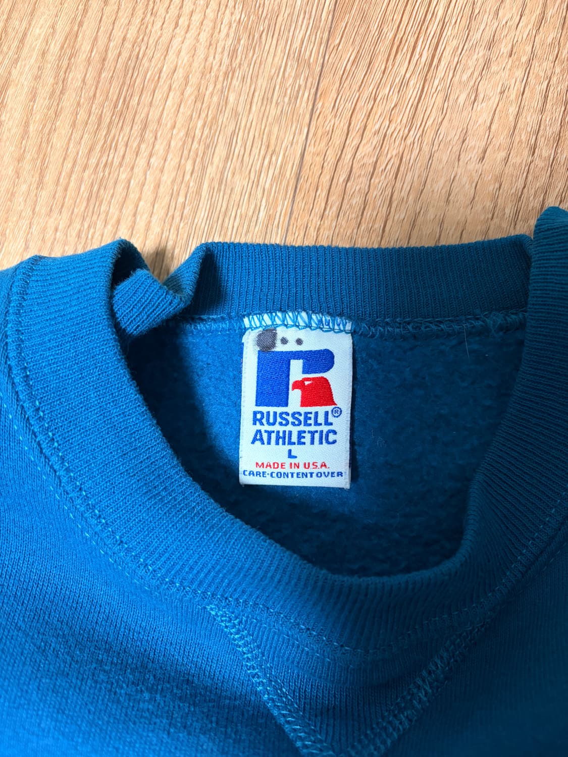 러셀 에슬레틱 틸블루 맨투맨 상품이미지4