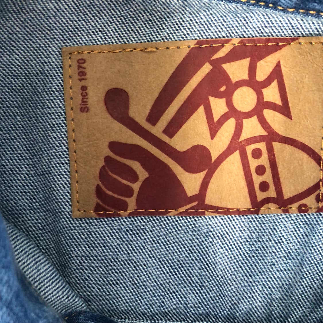 비비안웨스트우드 Orb 신치백 데님 베스트 상품이미지6