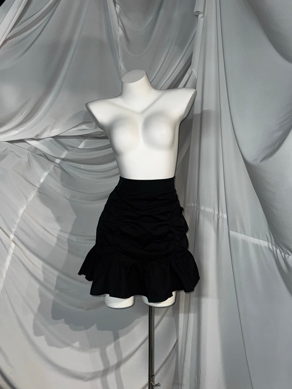 캐캐체 세라깔 무채색 고스고딕 화이트 코르셋 코디세트 상품이미지2