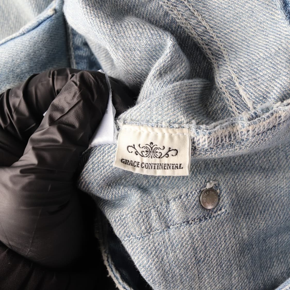 그레이스 컨티넨탈 와이드 데님 팬츠 상품이미지6