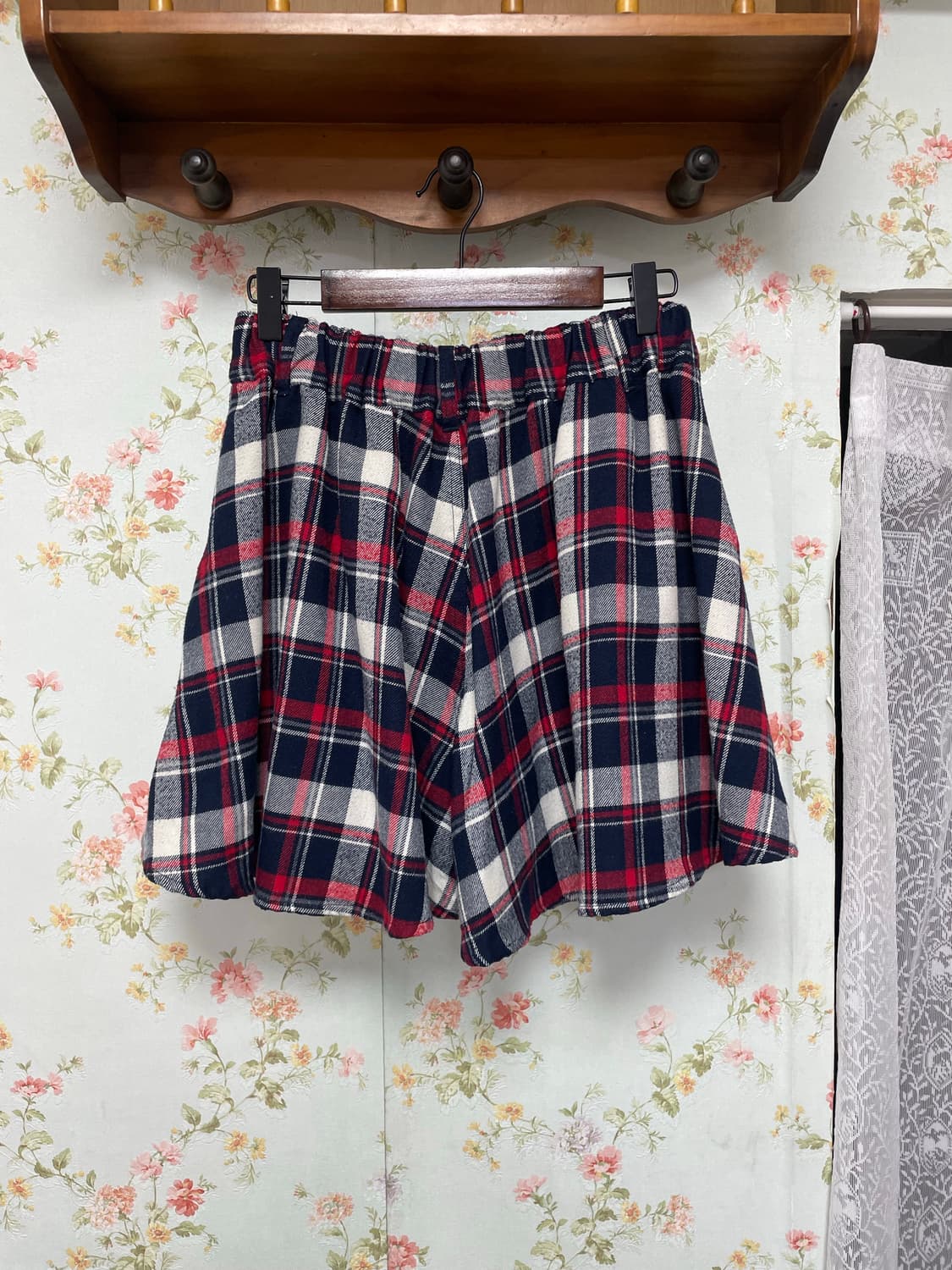 체크 팬츠 스커트 상품이미지2