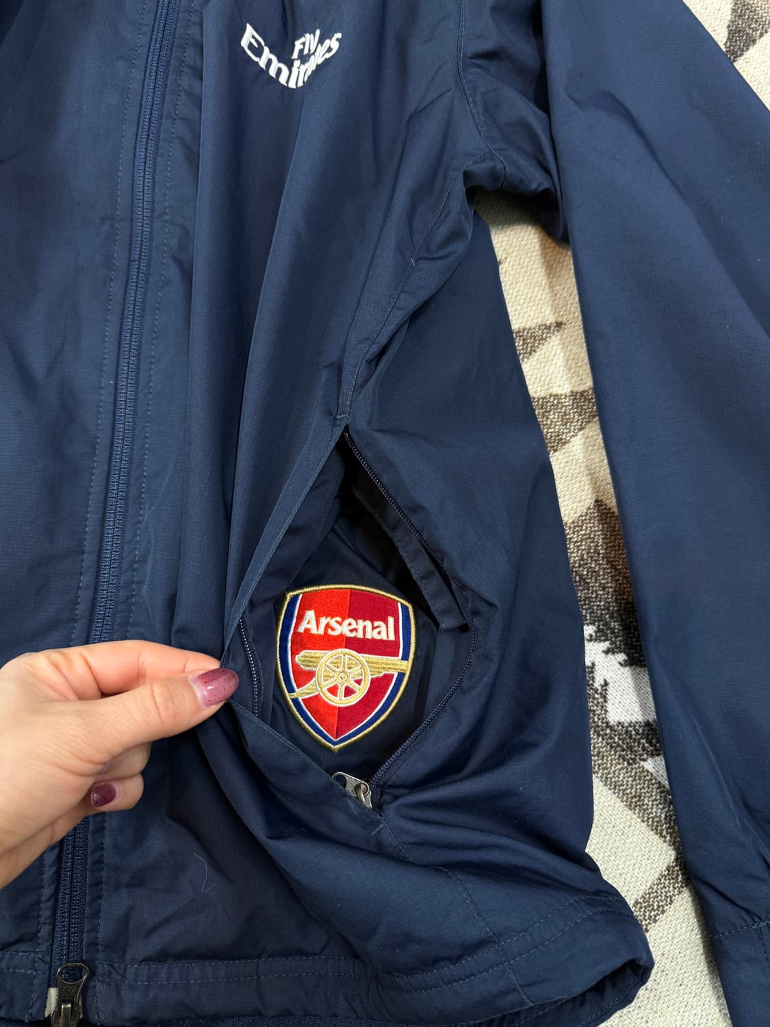 나이키 아스날 바람막이 네이비 상품이미지7