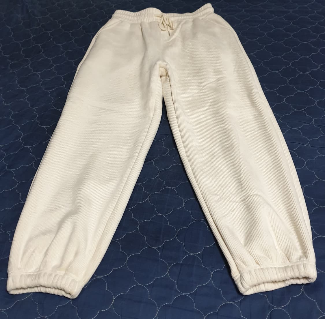 밴딩 코듀로이 기모 조거팬츠 크림 (28) 상품이미지1