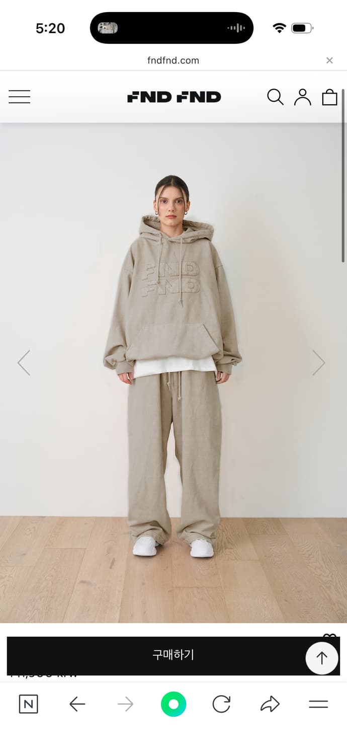 Fndfnd logo sweat shirt pants 상품이미지4