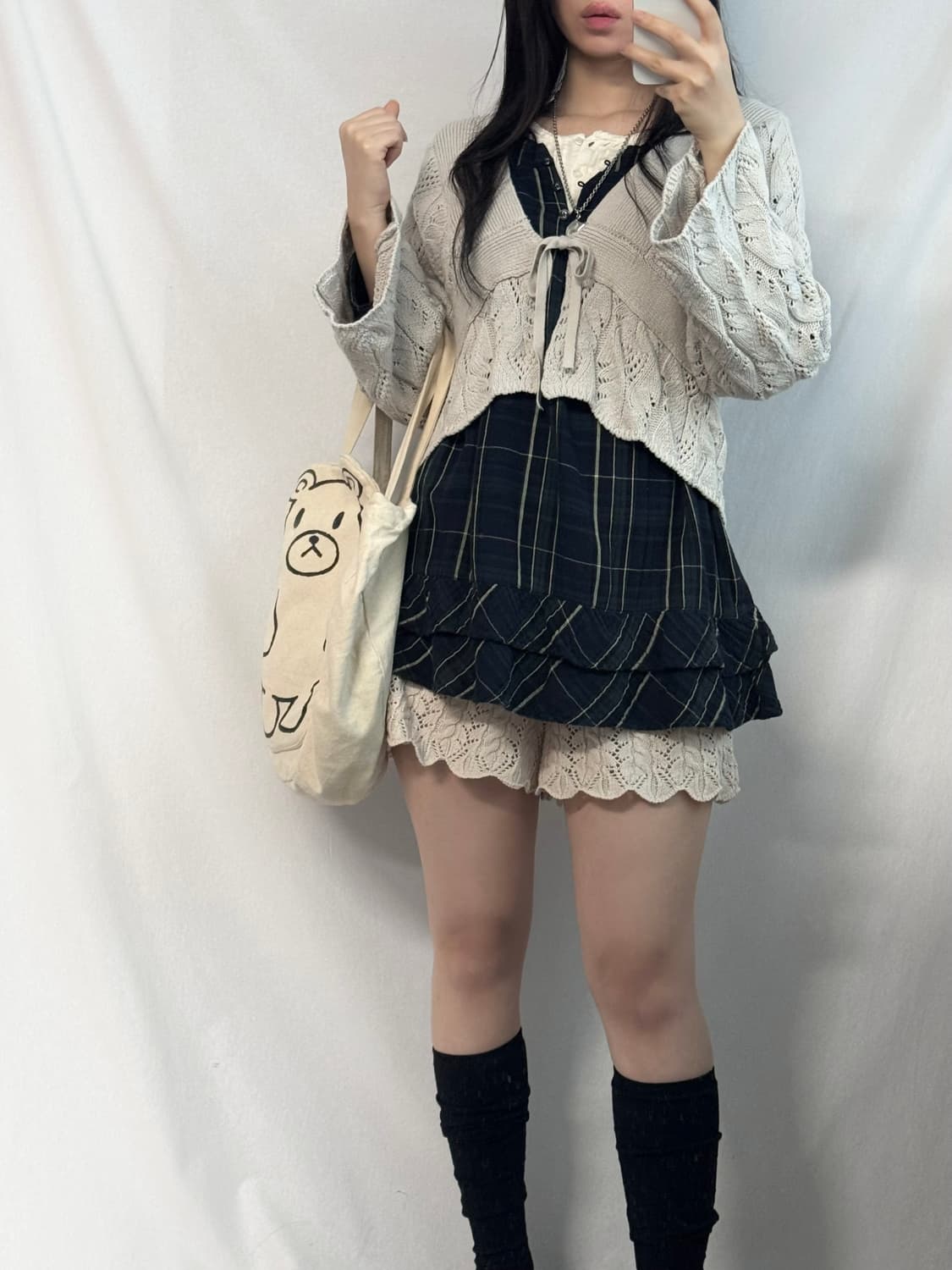 크로셰 플레어 슬리브 가디건 상품이미지4