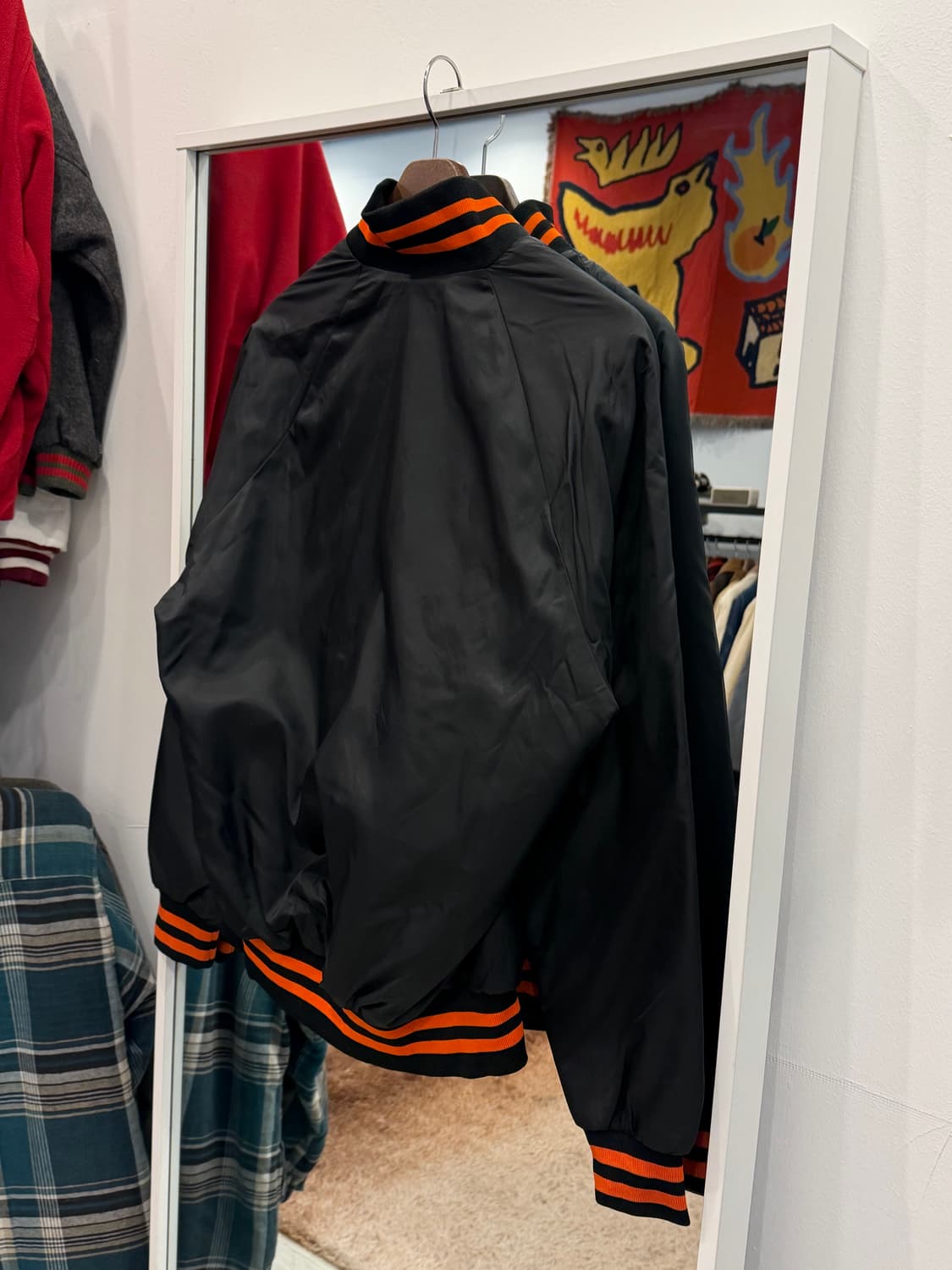 90s Wind Jammer 빈티지 스타디움 새틴 자켓 (USA)  상품이미지6