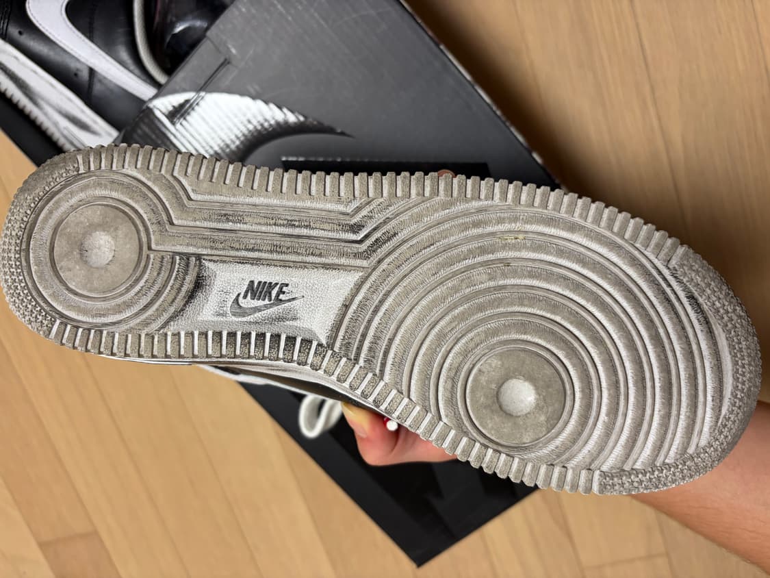 [270]나이키x피스마이너스원 에어포스 og 검흰 급처(gd 피마원포스) 상품이미지4