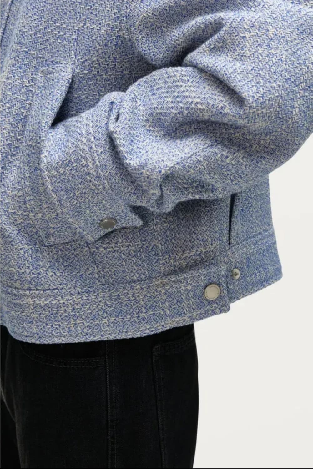 솔리드옴므 24ss 블루 트위드 자켓 상품이미지10