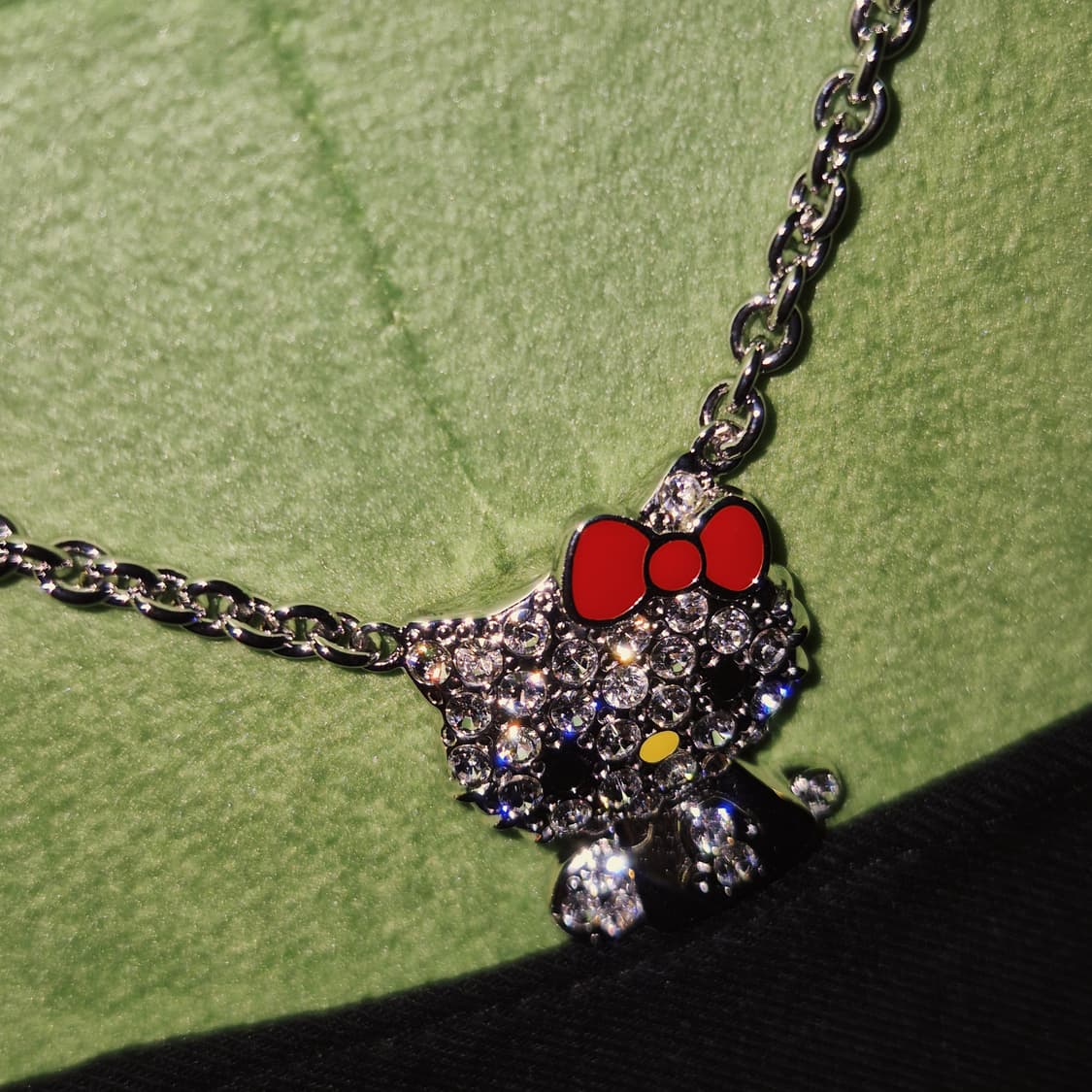 08s 레어 실버 925 키티 파베 목걸이 상품이미지9