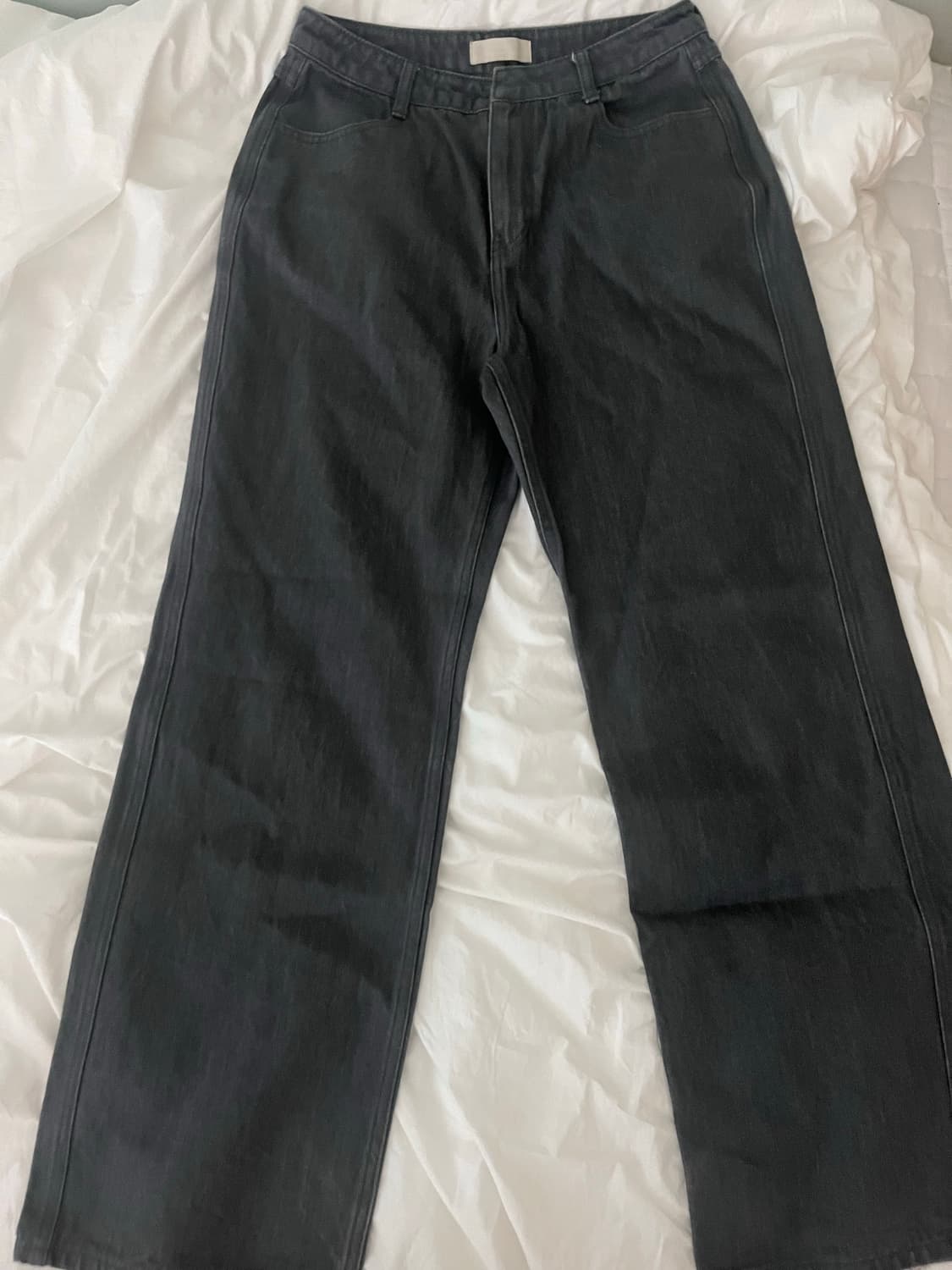 Amomento 24ss indigo straight denim grey 상품이미지1