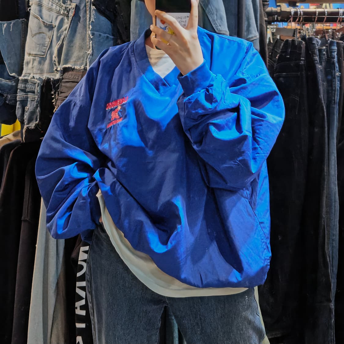 [NO.9] 나이키 레이크우드 로고 웜업 블루 상품이미지1