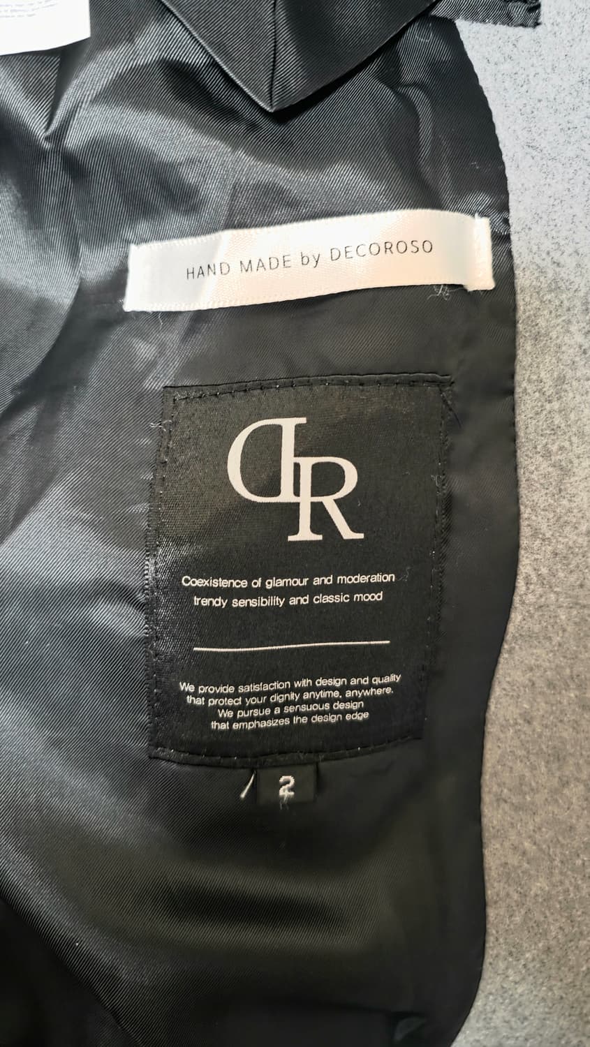 데꼬로소 발마칸 코트 그레이 사이즈 2 상품이미지3