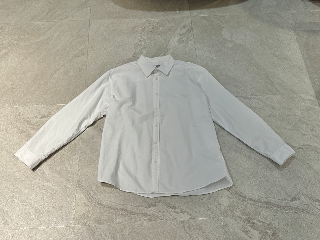 무신사스탠다드 릴렉스 핏 옥스포드 셔츠 화이트 XL 상품이미지2