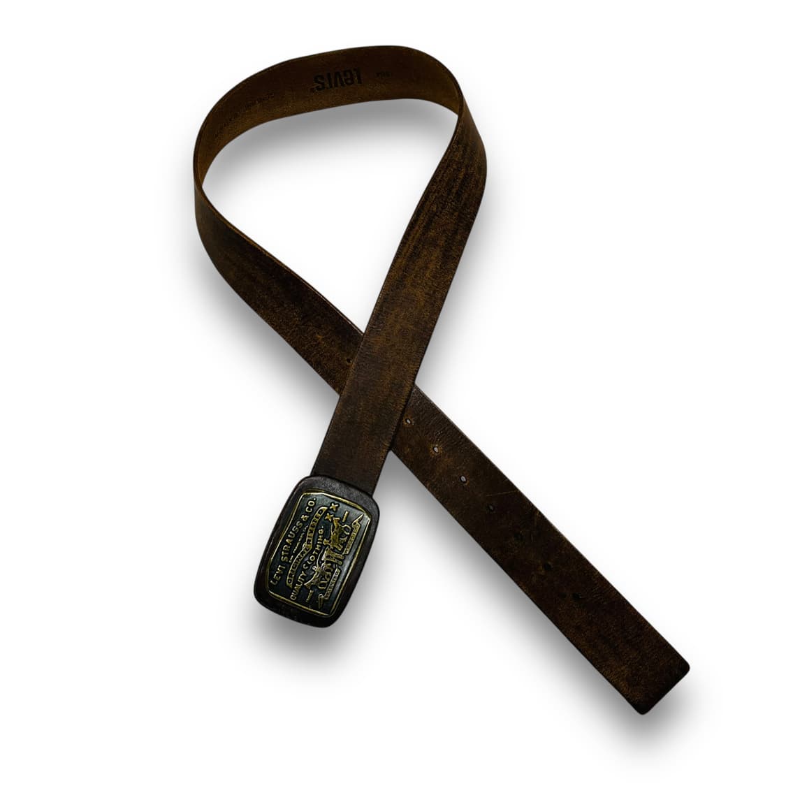 리바이스 웨스턴 빅 버클 빈티지 가죽 벨트 상품이미지3