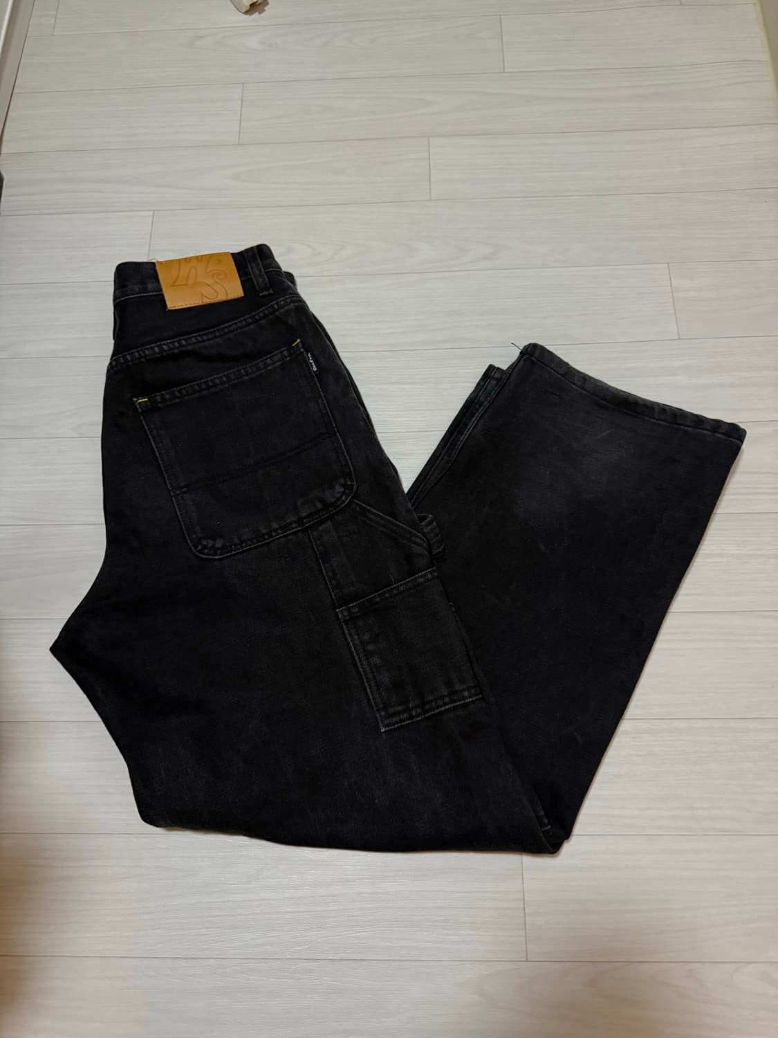 위캔더스 W DENIM WORK PANTS (BLACK) M 상품이미지6