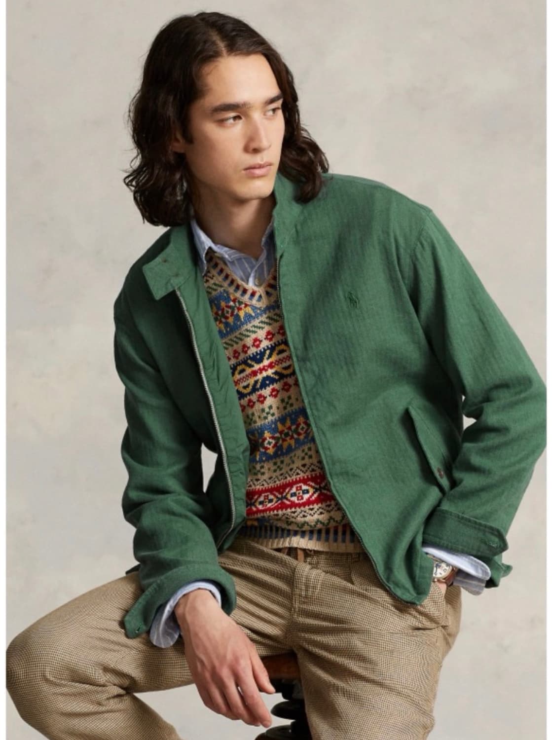 폴로 랄프로렌 린넨 헤링본 트윌 자켓 상품이미지3