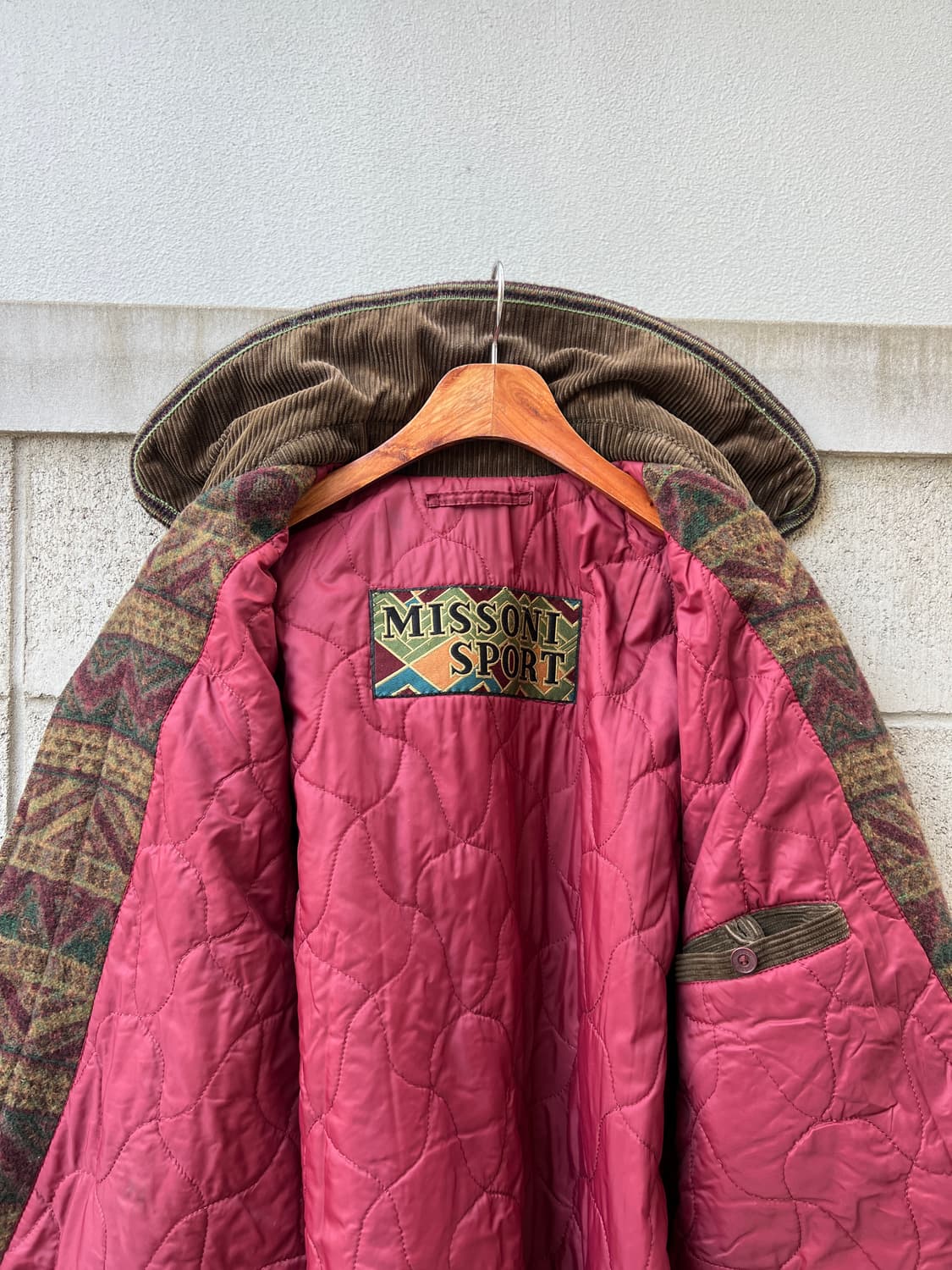 90s MISSONI SPORT AZTEC WOOL 미쏘니스포츠울자켓 상품이미지10
