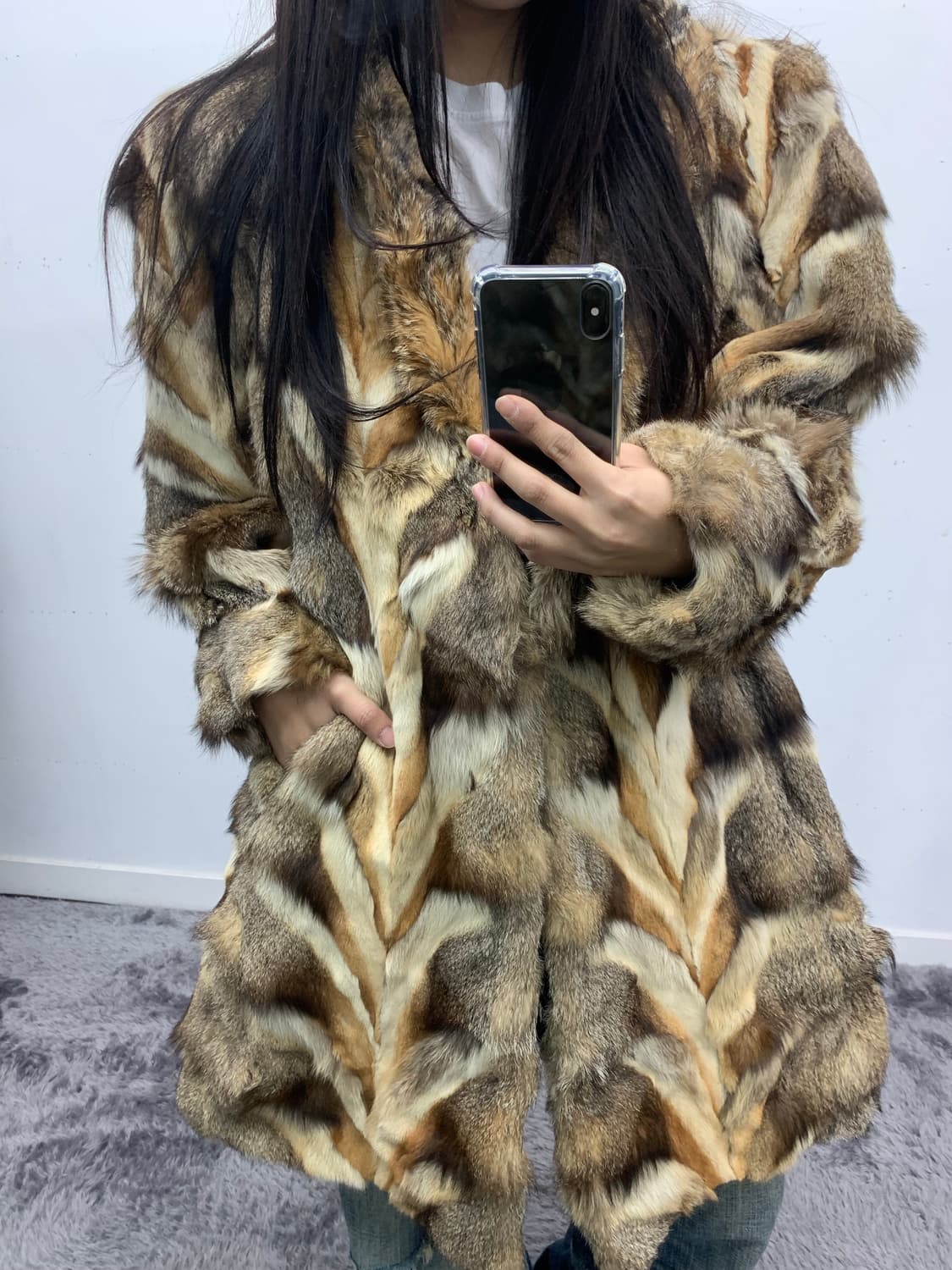 천연 모피 퍼 코트 상품이미지1