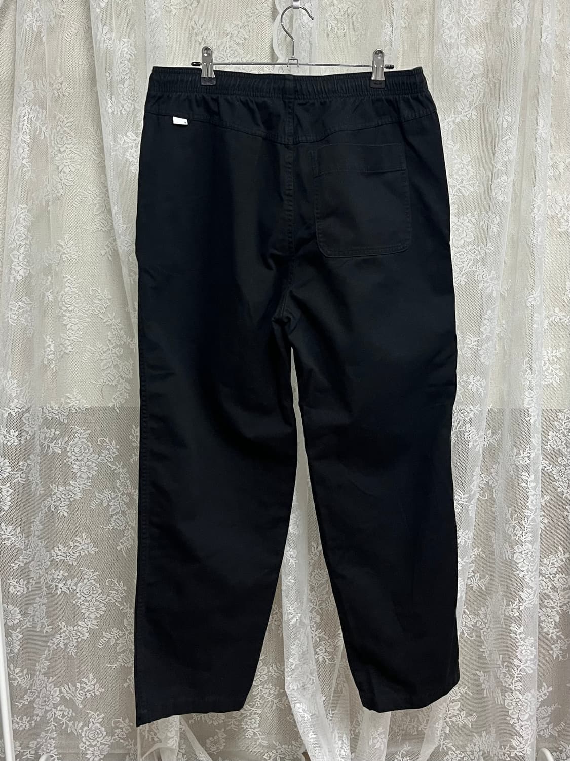 L) 디스이즈네버댓 밴딩 코튼 팬츠 블랙 상품이미지2