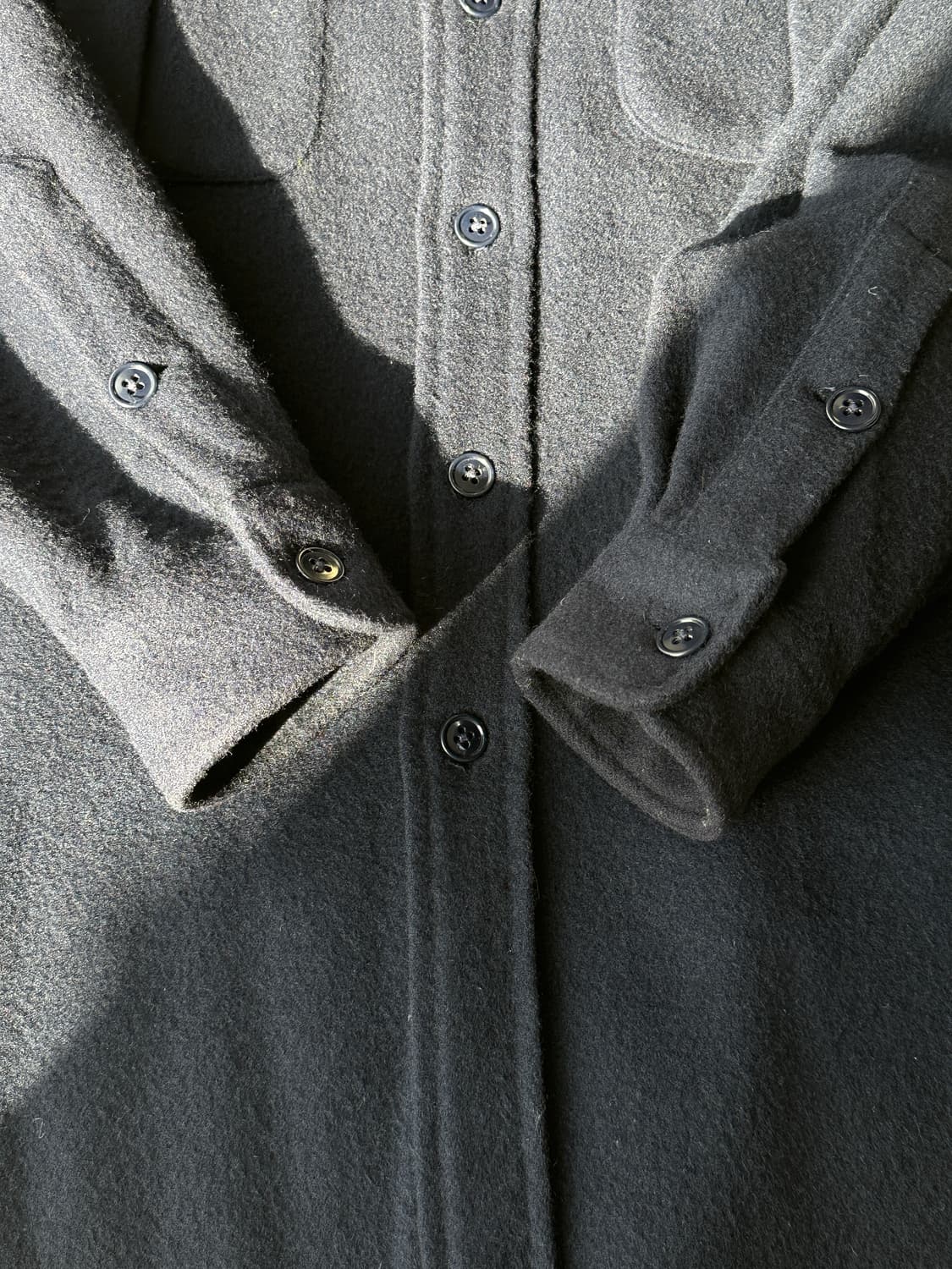 폴로 헤비 램스울 밀리터리 셔츠 M 상품이미지4