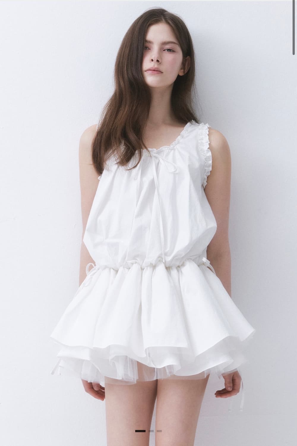 더티스 CLOUD FRILL RIBBON DRESS 상품이미지1