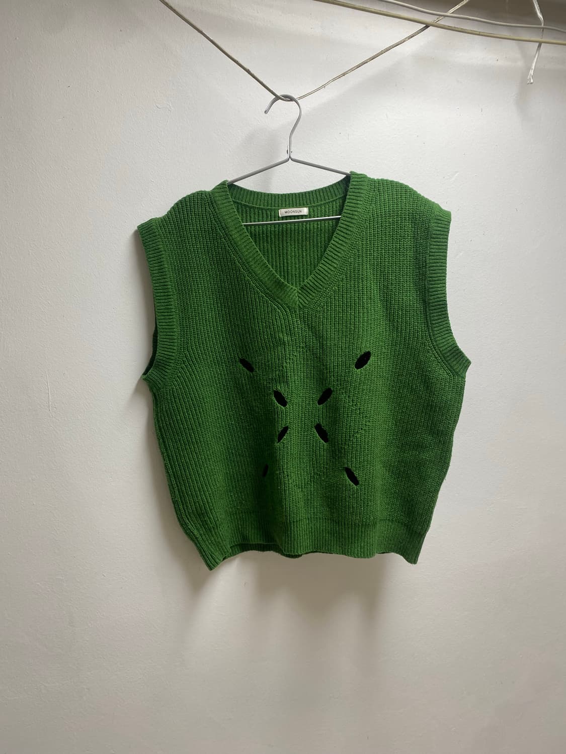 문선 니트 조끼 상품이미지1