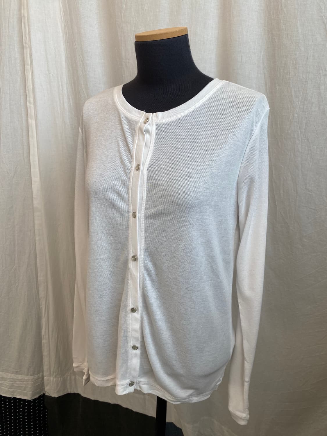 GIVORS 화이트 가디건(L) 상품이미지10