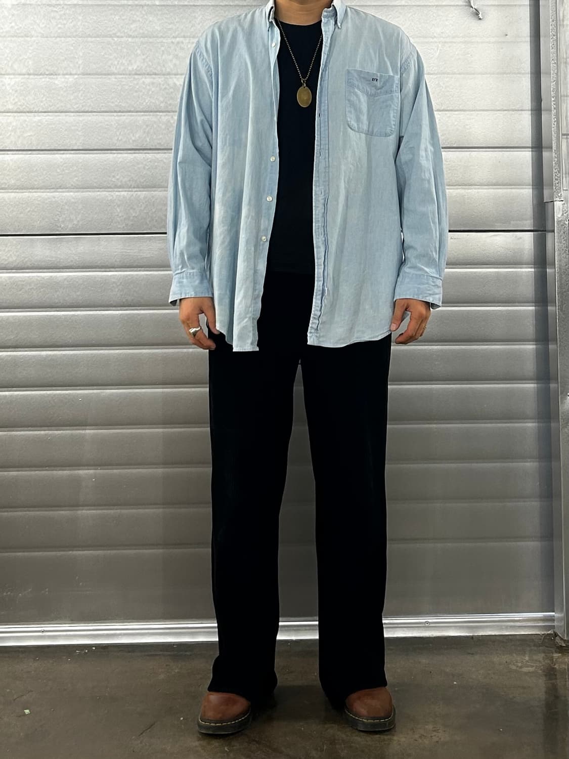 폴로 랄프로렌 데님 셔츠 하늘색 상품이미지2